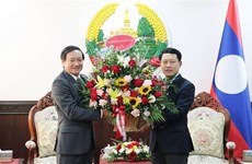 L'ambassadeur vietnamien formule ses vœux à l’occasion du Nouvel An du Laos
