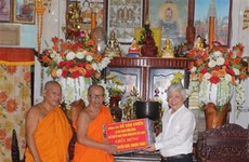 Le président du CC du FPV félicite les Khmers de Bac Lieu pour Chol Chnam Thmây