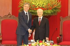 Le SG du Parti Nguyen Phu Trong reçoit le secrétaire d'État américain Antony Blinken