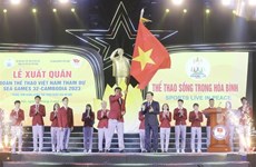 SEA Games 32 : cérémonie de départ de la délégation sportive vietnamienne