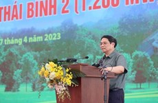 Le Premier ministre à la cérémonie d’inauguration de la centrale thermique Thai Binh 2