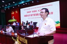 Hai Phong: le président de l'AN rencontre des électeurs de l'arrondissement de Ngo Quyen