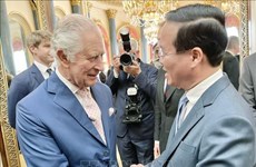 Le président Vo Van Thuong à la cérémonie de couronnement du roi Charles III