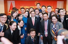 Le Premier ministre Pham Minh Chinh rencontre des Vietnamiens au Japon