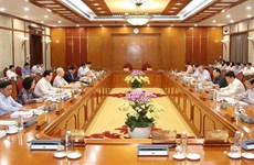 Le secrétaire général Nguyên Phu Trong exhorte Nghê An à devenir plus prospère 