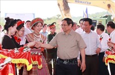 Le Premier ministre Pham Minh Chinh lance les travaux de l’autoroute Tuyên Quang-Hà Giang