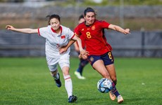 Football féminin : le Vietnam s'incline 0-9 face à l'Espagne lors d’un match amical