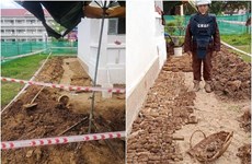 Le Cambodge découvre 2.000 explosifs datant de la guerre enterrés dans un lycée
