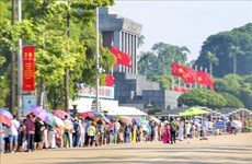 Le mausolée du Président Ho Chi Minh accueille près de 33.000 visiteurs à l'occasion de la Fête nationale