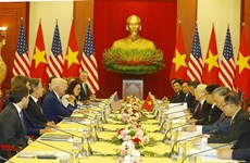 Le secrétaire général Nguyên Phu Trong s’entretient avec le président américain Joe Biden
