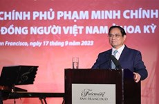Le Premier ministre rencontre des représentants de la communauté vietnamienne aux États-Unis