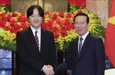Le président Vo Van Thuong souligne le fort développement des relations Vietnam-Japon