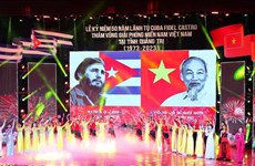 Célébration du 50e anniversaire de la visite du leader Fidel Castro à Quang Tri