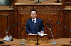 Le président vietnamien prononce un discours à la Diète nationale japonaise
