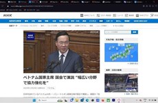 Le discours du président vietnamien à la Diète fait la une de la presse japonaise