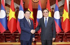 Le président de l'Assemblée nationale vietnamienne rencontre le Premier ministre lao