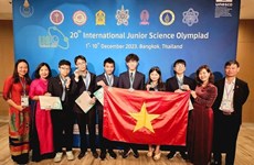 Olympiades internationales junior des sciences 2023 : des élèves de Hanoï remportent six médailles 