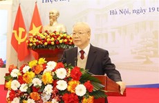 Le secrétaire général du PCV Nguyen Phu Trong à la 32e Conférence de la diplomatie