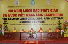Le deuxième sommet du Bouddhisme Vietnam-Laos-Cambodge débute à Ho Chi Minh-Ville