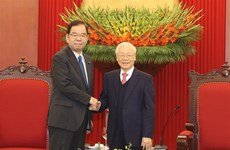 Le leader du PCV reçoit une délégation du Parti communiste du Japon
