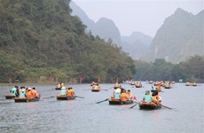 Ninh Binh, destination choisie par de nombreuses personnes lors du Têt 2024