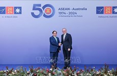 Cérémonie d’accueil officiel pour les chefs des délégation au Sommet spécial ASEAN-Australie