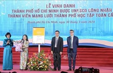 Hô Chi Minh-Ville devient membre du "Réseau mondial des villes apprenantes"