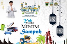 L'Indonésie demande aux voyageurs de minimiser les déchets pendant le festival Idul Fitri