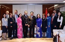 Le président de l'AN Vuong Dinh Hue rencontre les dirigeants de nombreux groupes chinois