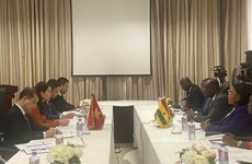 La vice-ministre des Affaires étrangères Nguyen Minh Hang en visite de travail au Ghana