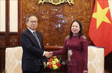 La présidente par intérim Vo Thi Anh Xuân reçoit l'ambassadeur du Japon au Vietnam