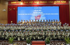 Le Vietnam lance sa deuxième équipe du génie pour le maintien de la paix 
