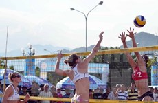 Le championnat de volleyball de plage pour femme d'Asie commence à Ha Long 