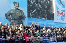 Truong Tan Sang à la célébration du Jour de la Victoire en Russie