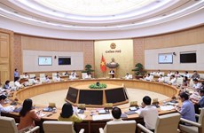 Le PM Pham Minh Chinh préside la réunion périodique du gouvernement 