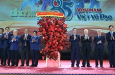 Le président Vo Van Thuong à la célébration de la fondation du Vovinam "Viet Vo Dao"