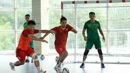 Coupe du monde de Futsal 2021 : L'équipe vietnamienne impressionne avant la phase finale