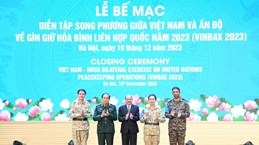 Clôture de l'exercice militaire conjoint Vietnam - Inde à Hanoï