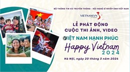 Lancement du concours de photos et vidéos "Happy Vietnam 2024"