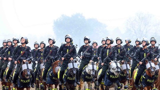 La Police mobile à cheval s'améliore constamment en termes de professionnalisme et de modernité