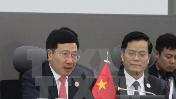 Rencontres bilatérales de Pham Binh Minh en marge du 17e Sommet du MNA