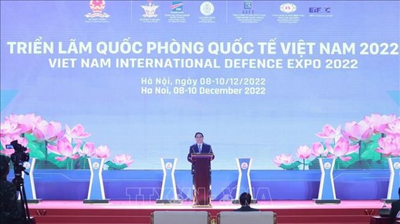 Le Premier ministre Pham Minh Chinh au premier Salon international de la défense du Vietnam