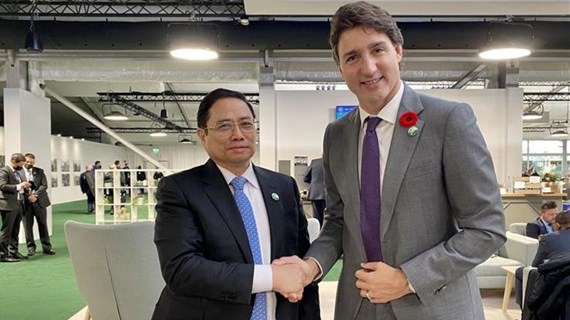 COP26 : le Premier ministre Pham Minh Chinh rencontre les dirigeants du Canada et de la Zambie