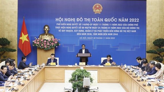 Le Premier ministre Pham Minh Chinh préside la Conférence urbaine nationale 2022