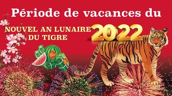 Période de vacances du Nouvel An du Tigre 2022