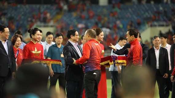 SEA Games 31: le Premier ministre félicite l'équipe masculine de football