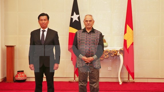 L'ambassadeur du Vietnam au Timor-Leste présente ses lettres de créance