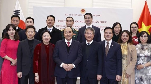  Le président Nguyên Xuân Phuc  rencontre la diaspora  en République de Corée