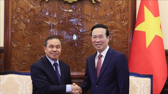 Le président souligne l’essor des relations spéciales Vietnam-Laos