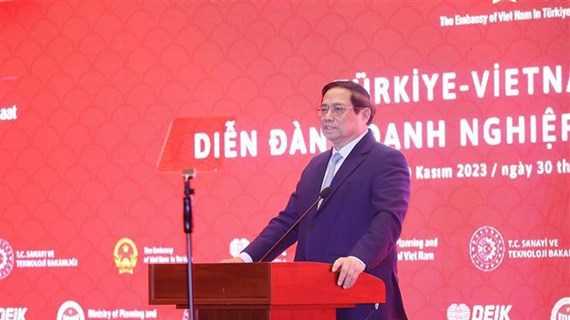 Le Premier ministre Pham Minh Chinh au Forum des affaires Turquie-Vietnam